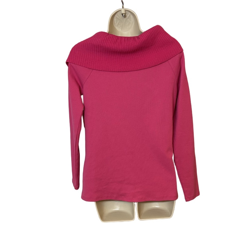 Winter Rose Rafaella Sweater Pink Button Shoulder Cozy Classic Women’s Small - Picture 2 of 7